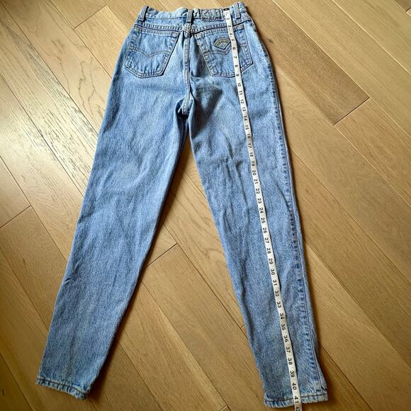 Vintage RARE Levi's Native Blue High Waisted Rise Jeans Light Wash Straight Sz 7 - Picture 7 of 11